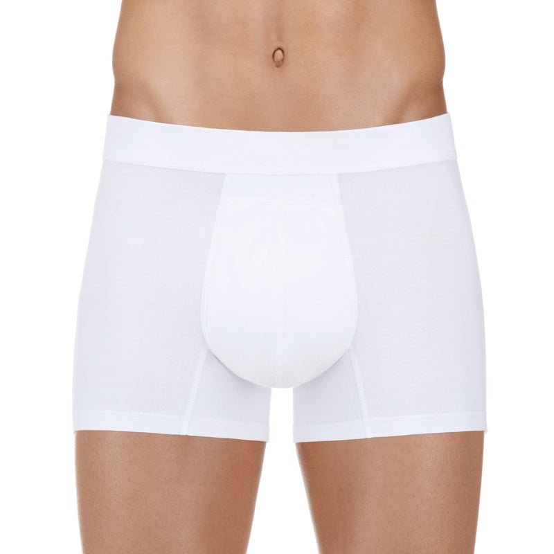 PROTECHDRY Washable Reusable Urinary Incontinence Cotton Boxer Brief Underwear for Men White XLarge